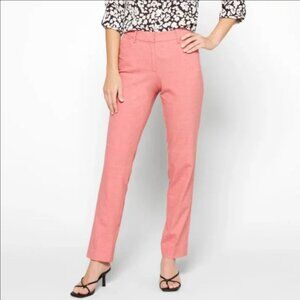 41 HAWTHORN Red Becca Straight Leg Adjustable Hem Pant